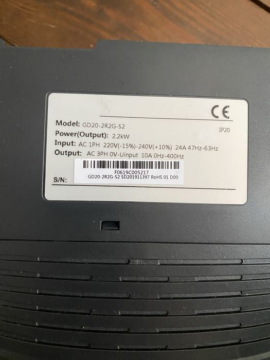 Falownik GD20-2R2G-S2 2,2kW 220-240V