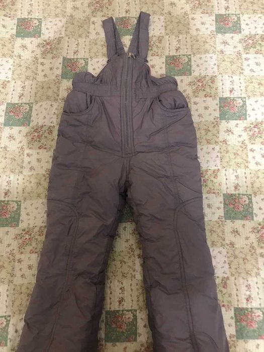 Дитячі  зимові комбезні штани для дівчинки, 116 см
