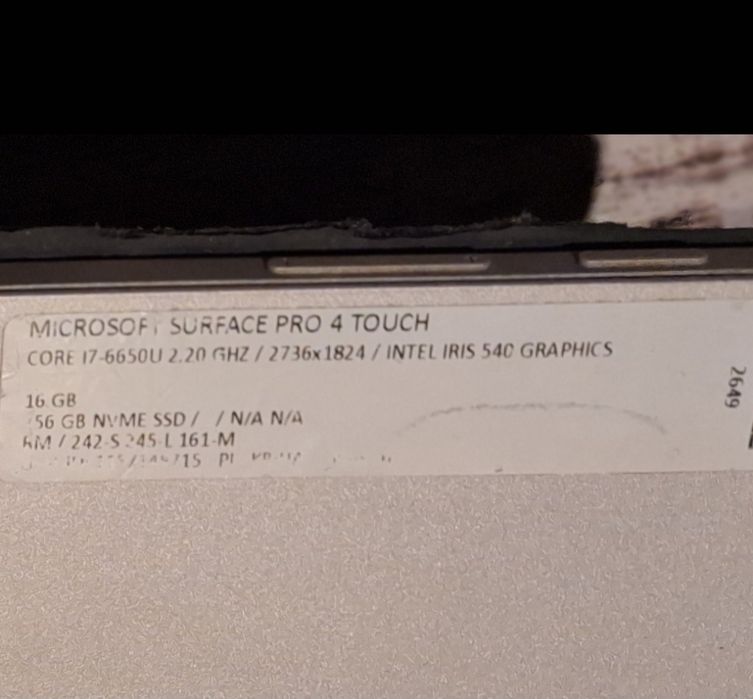 2w1 laptop tablet Microsoft surface pro 4 + Surface Pen + klawiatura Z