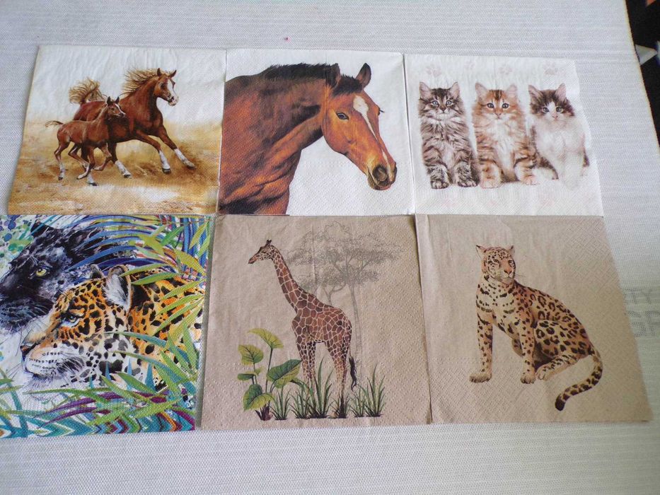 12 serwetek do decoupage