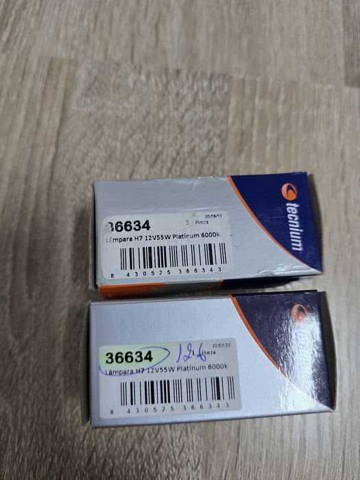 2 Lâmpadas h7 halogéneo