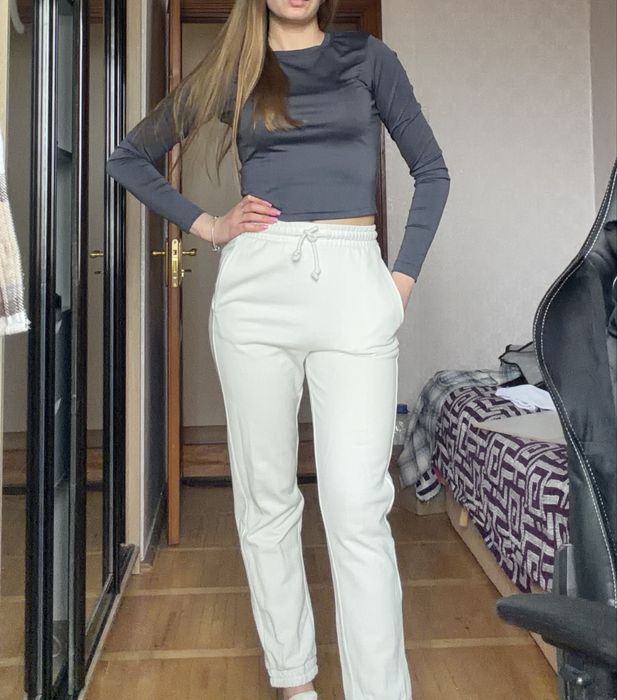 Штани білі Zara, розмір S