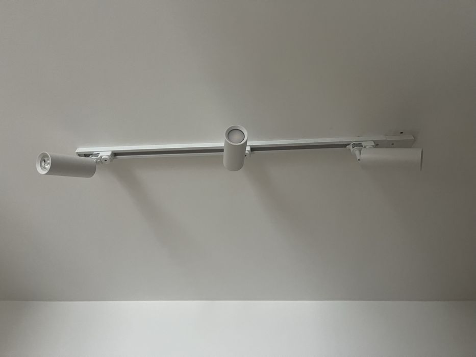 3x reflektor tuba bialy mat