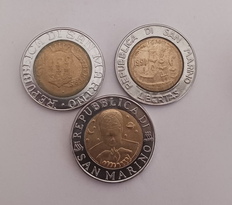 500 Lire San Marino - 8 moedas diferentes