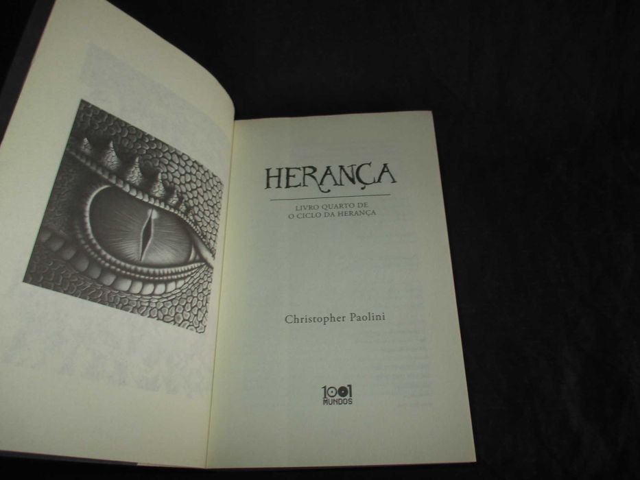 Livro Eragon Christopher Paolini Colecção O Ciclo da Herança