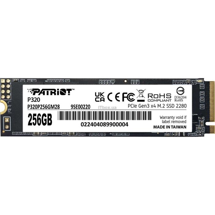 Накопичувач SSD M.2 2280 256GB Patriot