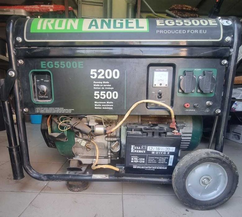 Генератор бензиновий  Iron Angel EG5500E 5.5 кВт