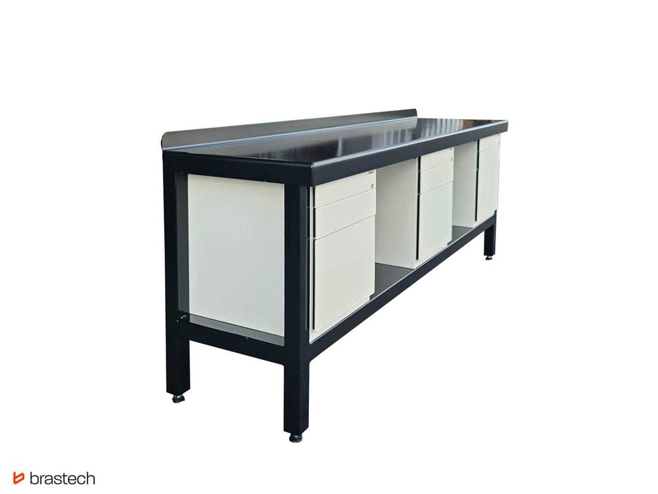 Stół warsztatowy 90 x 232 x 61,5 cm Blat stalowy 5 mm, waga 265 kg