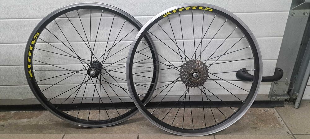 kpl Koła KROSS  24" cale czarne  v-brake MTB Kross tył + przód