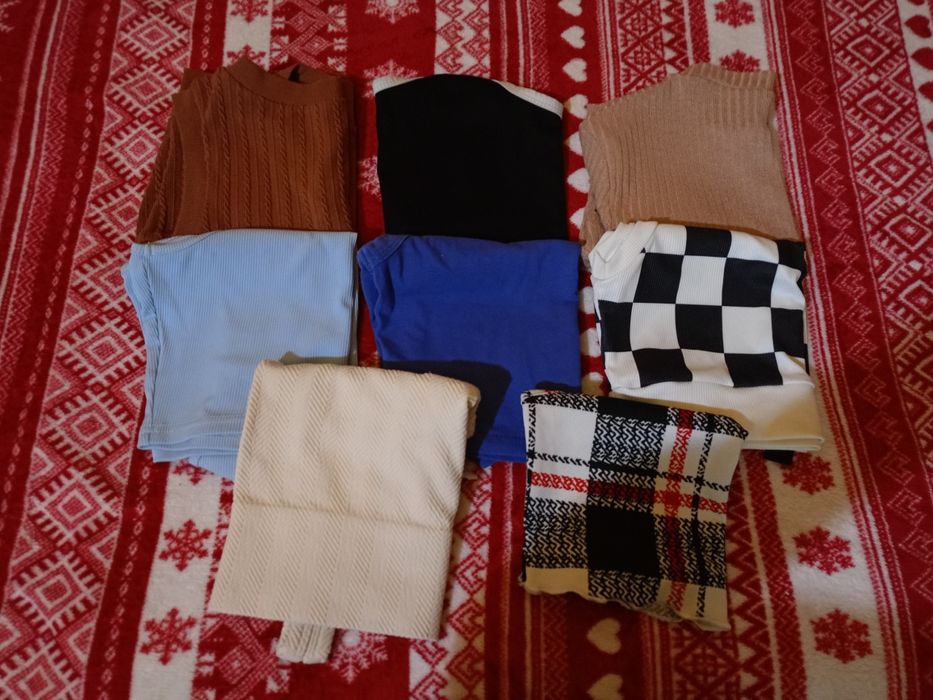 Top topy zestaw 8 sztuk