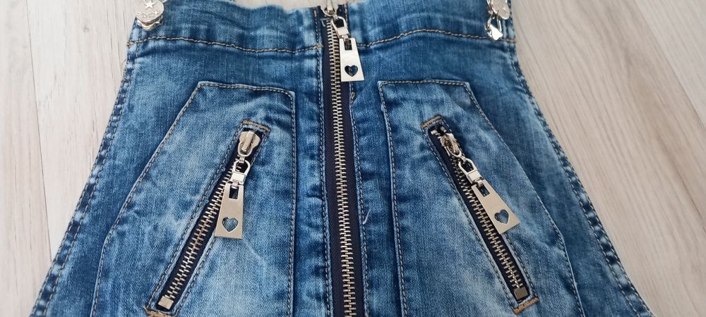 Jeansowa ogrodniczka 38(M)