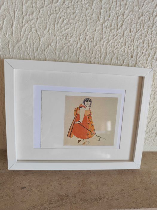 Moldura com passpartou - branca 18x24