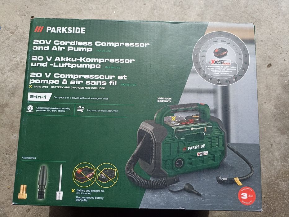 Compressor a bateria Parkside