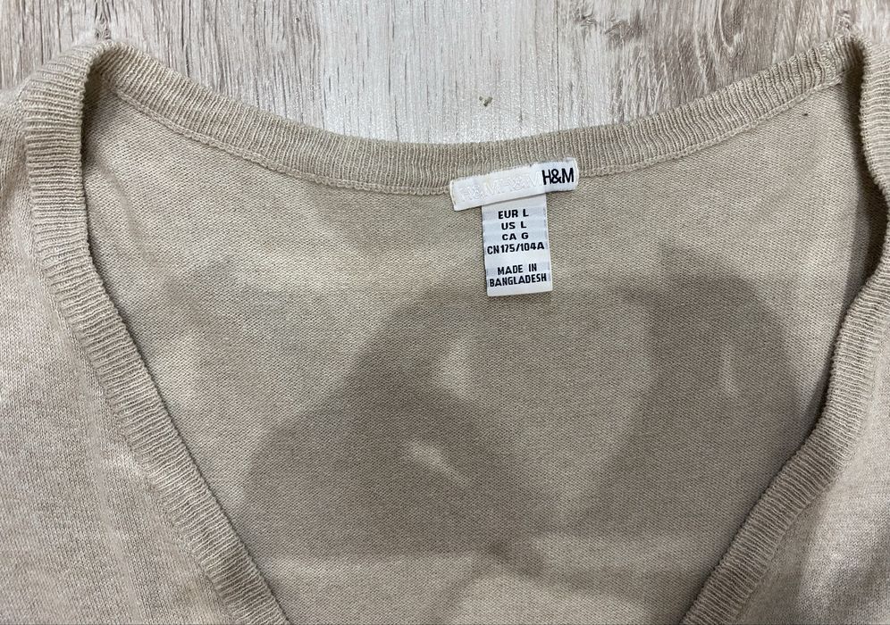 Beżowy sweterek Kardigan na guziki H&M xl-xxl