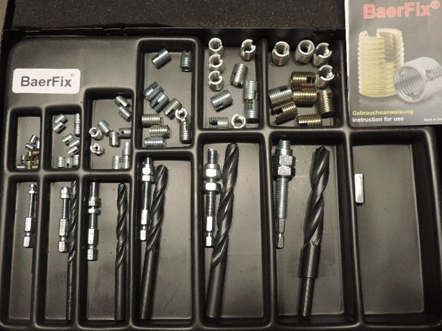 Tulejki, sprężynki, gwintowniki do naprawy gwintu M6 naprawa gwintu