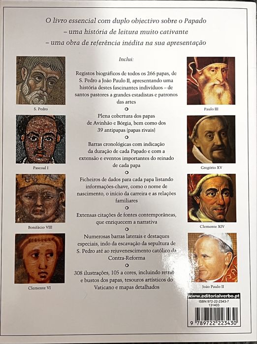 Crónicas dos Papas - O Registo dos Papados desde S. Pedro até Presente