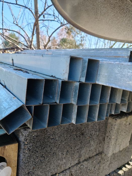 Słupki ogrodzeniowe ocynk 70 sztuk