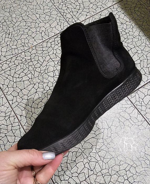 Замшевые,  тёплые ботинки-челси " Skechers "/41р.