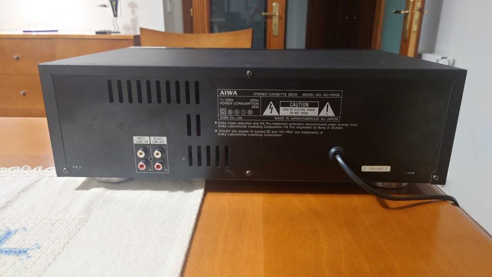 leitor  k7 Aiwa AD F 810