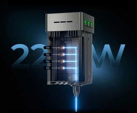Лазерний гравер Creality CR-Laser Falcon 2 22W AIR ASSIST