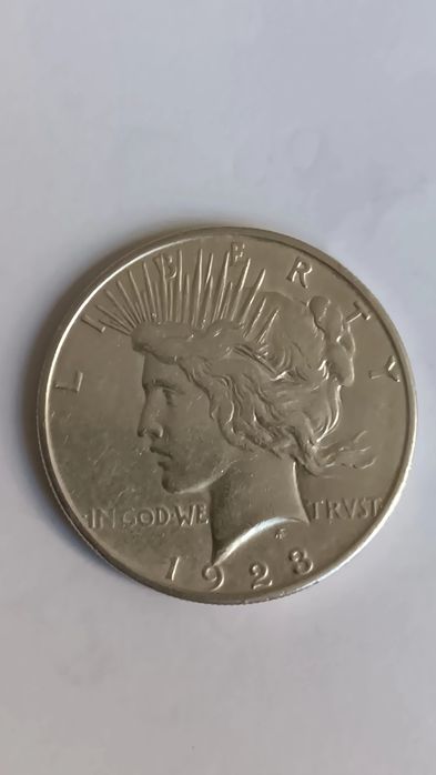 Moeda de dólar, prata 900,de 1923