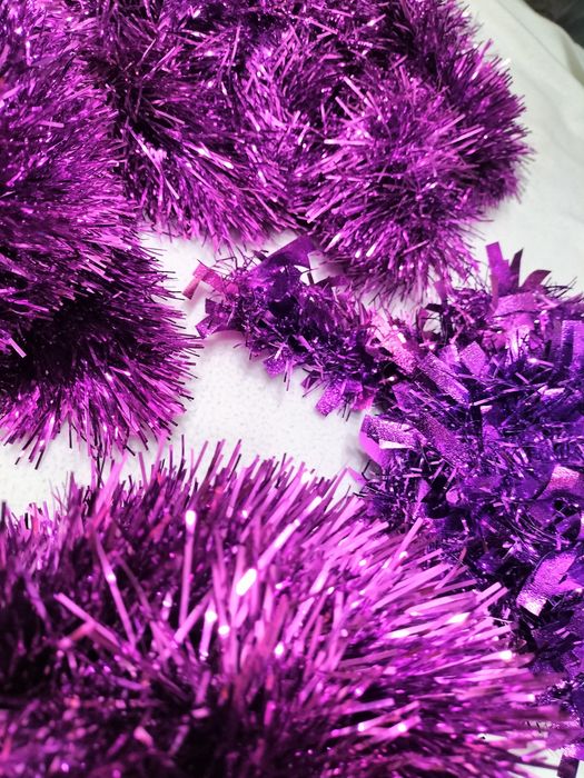 Conjunto Natal roxo/lilás