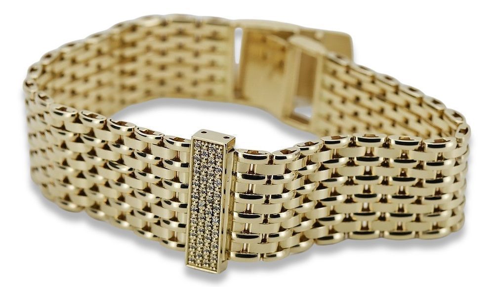 Złota bransoleta do zegarka z łącznikiem męska 14k 585 Gdańsk