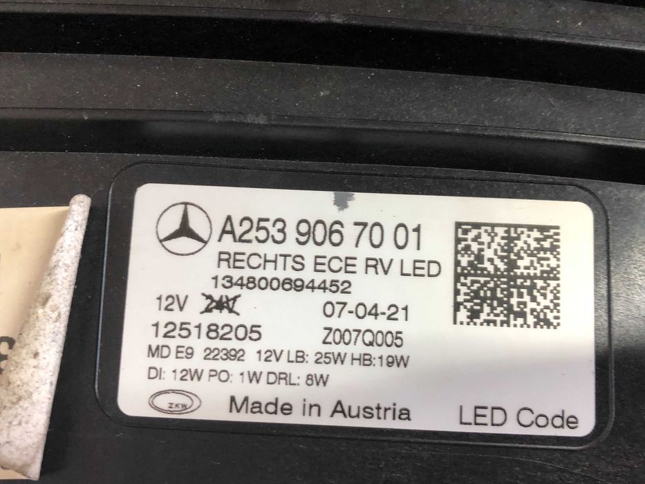 Фара Mercedes GLC W253 рестайл Performance A2539067001 A2539066901