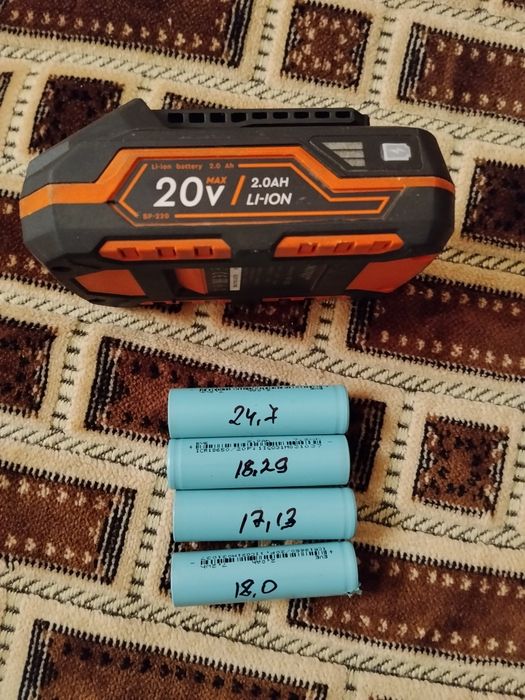 Перепакування та ремонт акумуляторів для шуруповерта Li-Ion 12V 18V