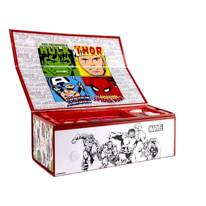 Skrzyneczka walizka Avengers z przyborami zestaw plastyczny
