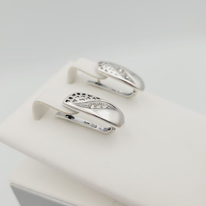 Srebrne kolczyki oksydowane nowe