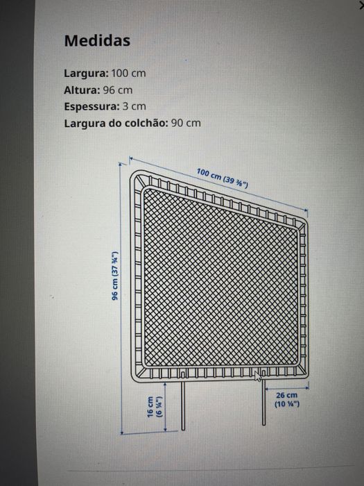 Cabeceira de cama, feito à mão IKEA Tolkning