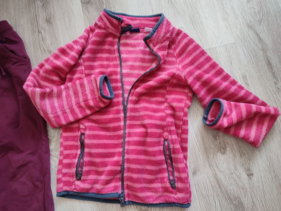 Zestaw lupilu spodnie dresy bluza polar 122 cm wiosna lato