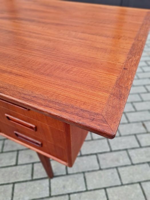 Biurko tekowe proj.Gunnar Nielsen Tibergaard,Dania lata 60,Mid century