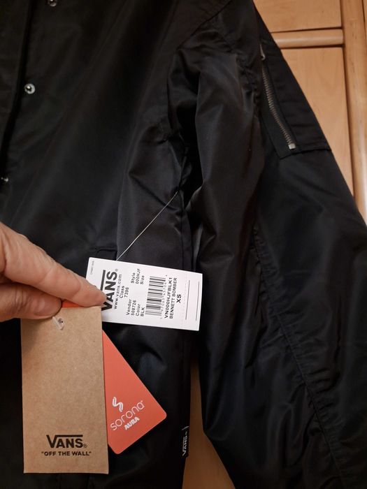 Kurtka flek czarny Vans Bennett bomber bomberka