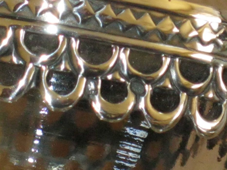 Frasco Cristal ATLANTIS C/Prata Maciça de Lei 925``mil. Contrastada
