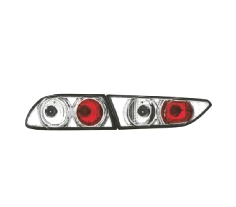 FAROLINS TRASEIROS ALFA ROMEO 156 97-03 FUNDO CROMADO