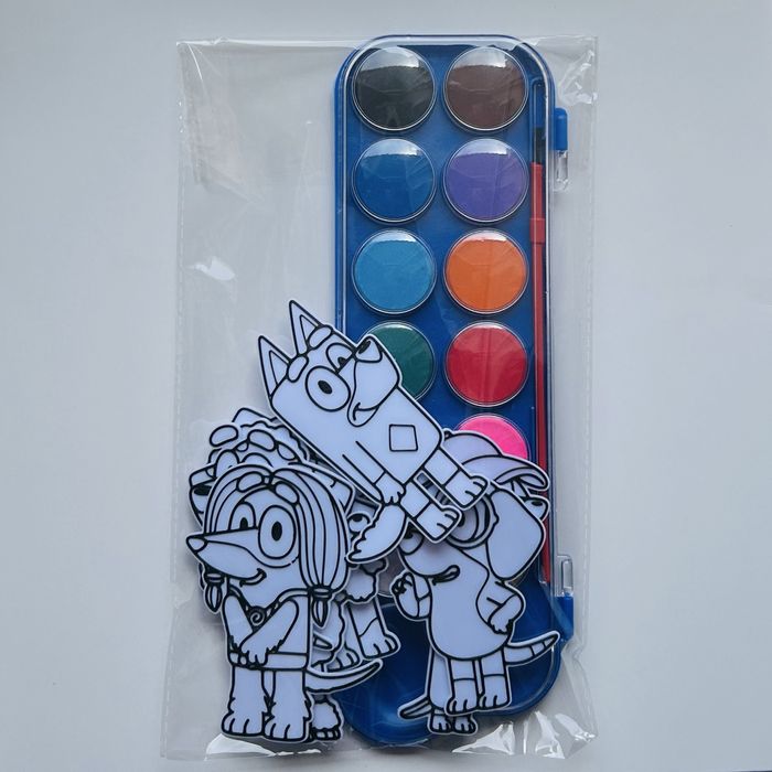 Kit de Colorir Infantil Personalizado - Bluey (Kit Festa)