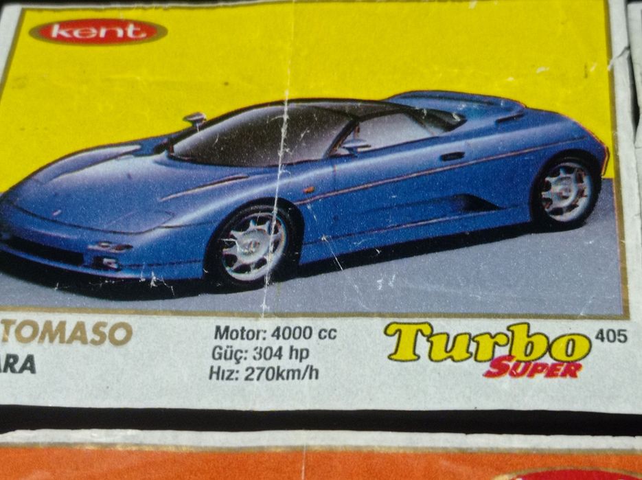 Obrazki z gum Turbo Super, 5sztuk.