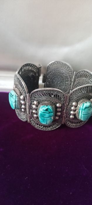 Stara, Vintage bransoletka, srebro,75 gramów.