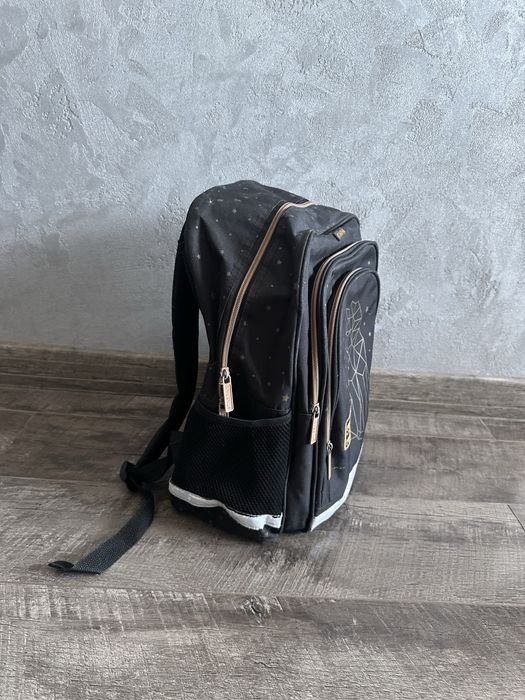 Plecak czarny Starpak z nadrukiem kota