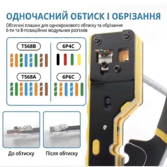 Крімпер обжимка кліщі 8р8с 6р6с