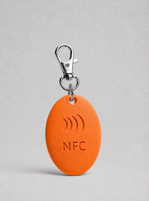 Inteligentny Adresnik NFC dla Psa i Kota (4x2.5cm) Pomarańczowy