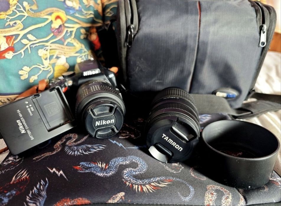 Aparat Nikon D3500 + obiektyw Tamron AF 70-300mm
