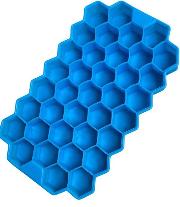 Foremka Silikonowa do kostek lodu z przykrywką Niebieska kod 2481