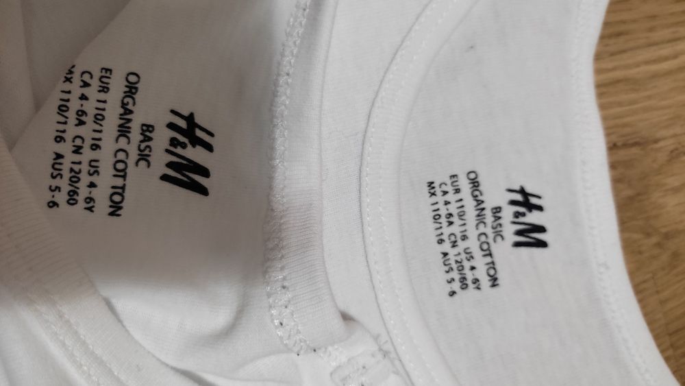 Jak nowa koszulka podkoszulka biała r. 110/116 H&M