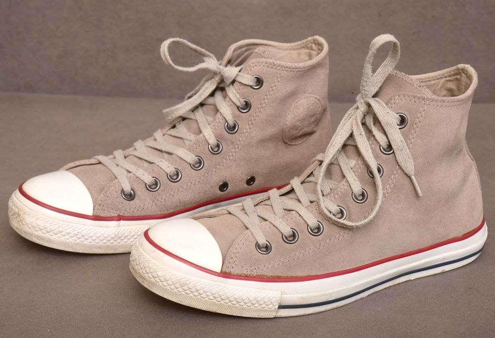 Converse All Star 41,5 8 27cm skóra zamsz trampki wysokie