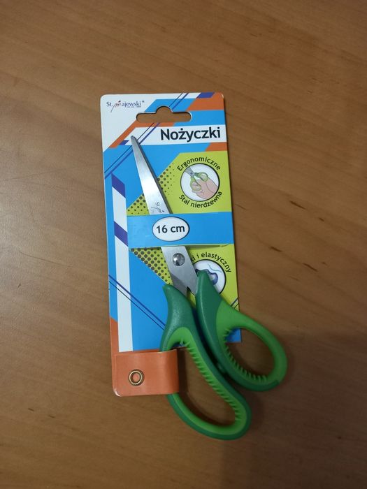 Nożyczki 16cm zielone