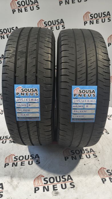 2 pneus semi novos 235-65R16C Falken - Oferta dos portes