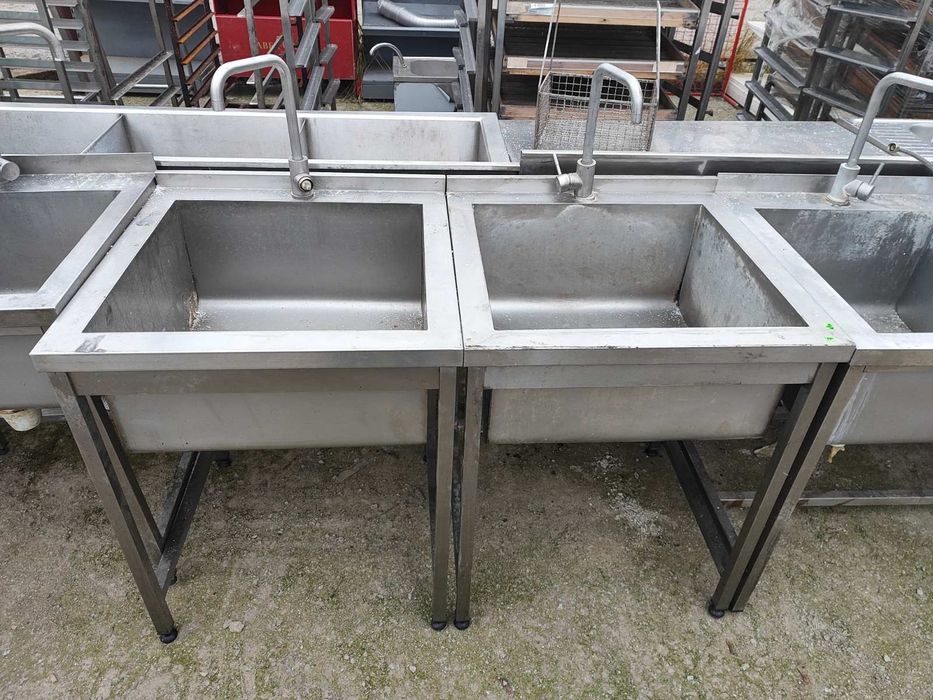 Мойки из нержавейки. Столы, стеллажи,  шпильки, зонты